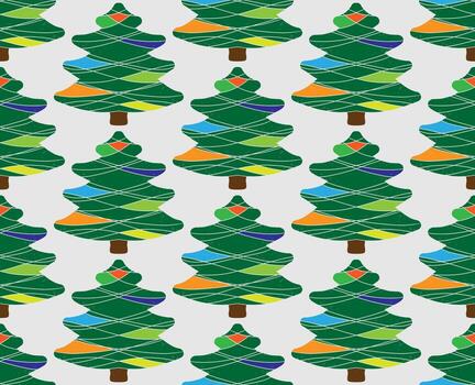 un modelo de Navidad arboles en un gris antecedentes vector