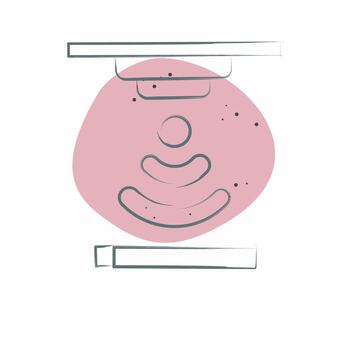 Icon Smoke Detector. related to Sensors symbol. Color Spot Style. design editable vector