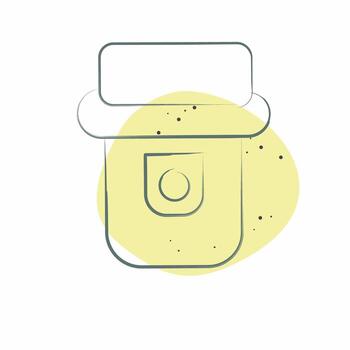 Icon Heat Detector. related to Sensors symbol. Color Spot Style. design editable vector