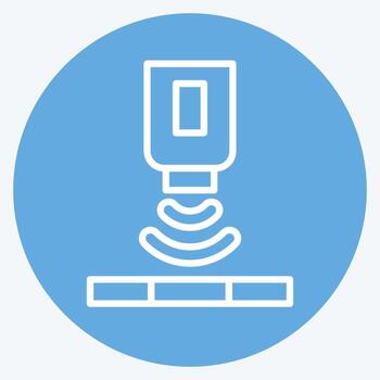 Icon Solor Sensor. related to Sensors symbol. blue eyes style. design editable vector