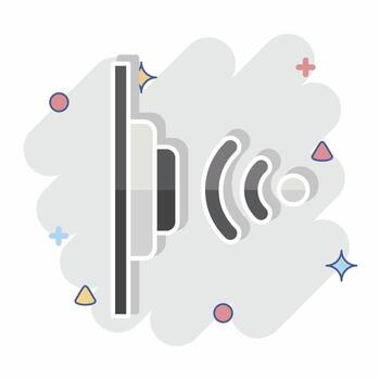 Icon Proximity Sensor. related to Sensors symbol. comic style. design editable vector