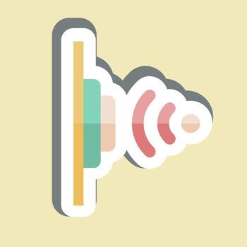 Sticker Proximity Sensor. related to Sensors symbol. design editable vector