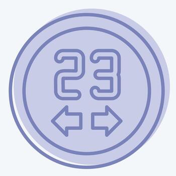 Icon Thermostats. related to Sensors symbol. two tone style. design editable vector