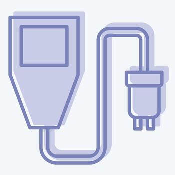 icono suelo humedad sensor. relacionado a sensores símbolo. dos tono estilo. diseño editable vector