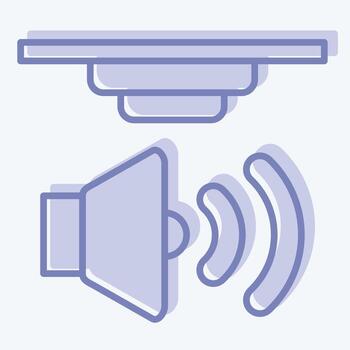 Icon Sound Sensors. related to Sensors symbol. two tone style. design editable vector
