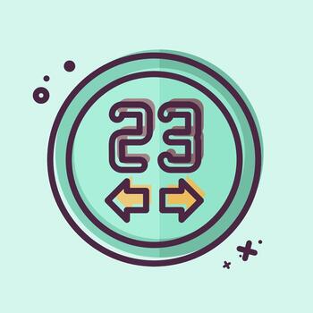 Icon Thermostats. related to Sensors symbol. MBE style. design editable vector