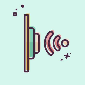 icono proximidad sensor. relacionado a sensores símbolo. mbe estilo. diseño editable vector