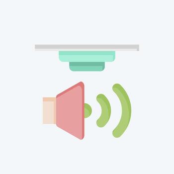 Icon Sound Sensors. related to Sensors symbol. flat style. design editable vector