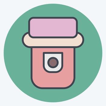 Icon Heat Detector. related to Sensors symbol. color mate style. design editable vector