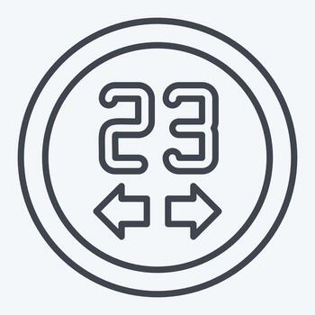 Icon Thermostats. related to Sensors symbol. line style. design editable vector