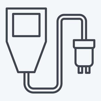 icono suelo humedad sensor. relacionado a sensores símbolo. línea estilo. diseño editable vector