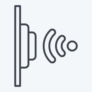 Icon Proximity Sensor. related to Sensors symbol. line style. design editable vector