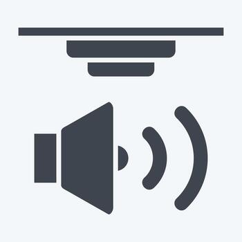 Icon Sound Sensors. related to Sensors symbol. glyph style. design editable vector