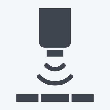 Icon Solor Sensor. related to Sensors symbol. glyph style. design editable vector
