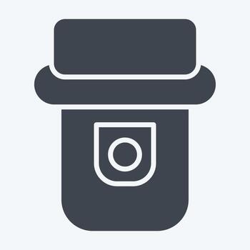 Icon Heat Detector. related to Sensors symbol. glyph style. design editable vector