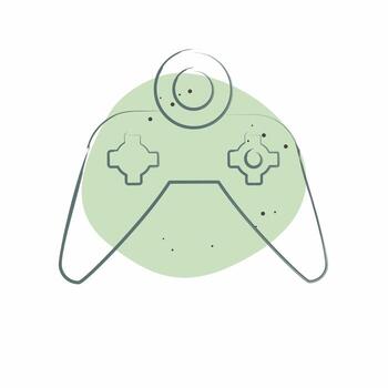 Icon Crypto Game. related to Metaverse symbol. Color Spot Style. design editable vector