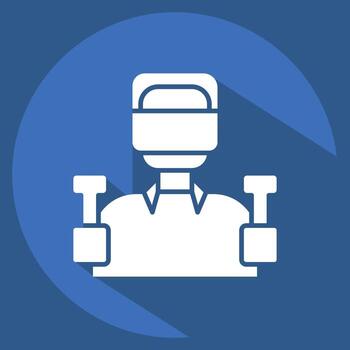 Icon 3D Game. related to Metaverse symbol. long shadow style. design editable vector