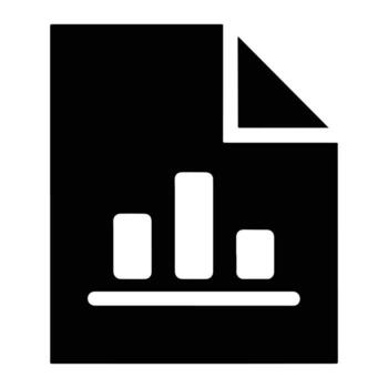 negro documento con blanco bar gráfico papel grafico vector