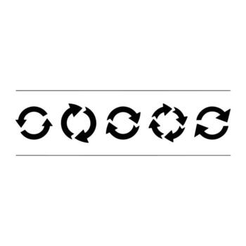 Circular arrow symbols circular arrows refresh vector