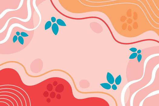 Hand drawn abstract dynamic background vector