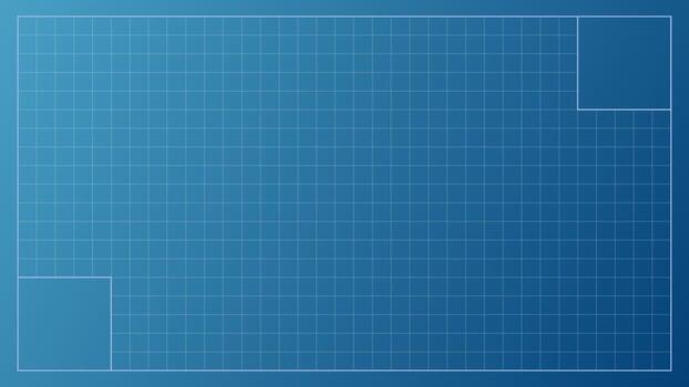 Blue print bg with graph grid over paper surface. This blueprint background fits architecture projects, measured plans, and technical chart designs. vector