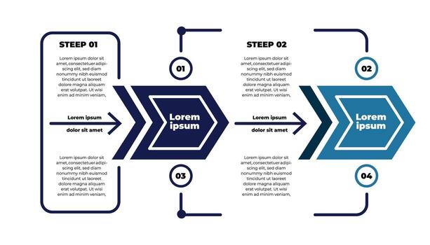 Process Diagram Circular Workflow Steps with Data Flow Illustration vector