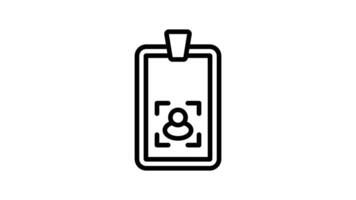 animado empleado carné de identidad verificación video