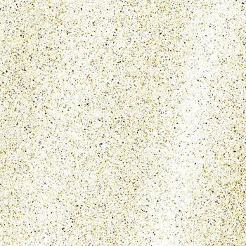 Gold glittering dust on white background. Dust with gold glitter effect and empty space vector