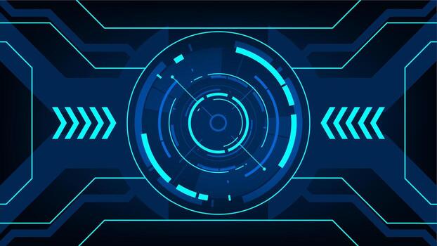 Digital communication cyber cloud network technology blue light background vector