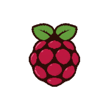 pixelizada framboesa ilustração com vibrante cor esquema sobre uma contrastante avião espaço para png