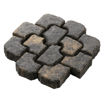 componibile pavimentazione pietre creare strutturato sentiero con unico disegno, Perfetto per all'aperto paesaggio. queste durevole pietre offrire miscela di stile e funzionalità, valorizzare qualunque giardino o passerella png