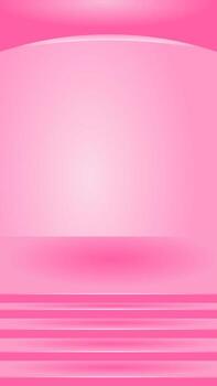 Soft pink gradient background with arched top and layered steps, ideal for feminine themes, product displays, or abstract designs. vector