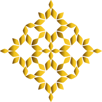 Golden Texture Vintage Floral png