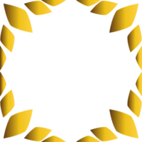 dorado modelo esquina marco png