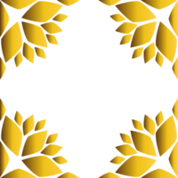 elegante oro tarjeta marco png