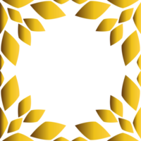 dorado ornamental marco frontera png
