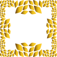 elegante oro modelo marco png