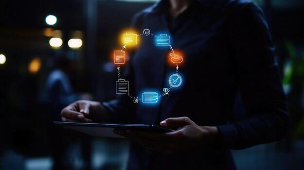 Digital Workflow Optimization Streamlining Business Processes with Technology photo