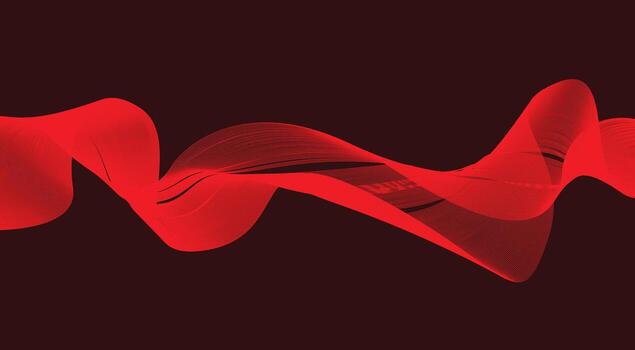 Wavy Blend Curved Lines Background Red Design Abstract Illustration vector