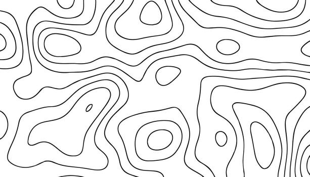 resumen topográfico mapa con fluido contorno líneas antecedentes vector