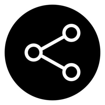 Isolated Share Icon Symbol On Clean Background. Publish Element In Trendy Style. vector