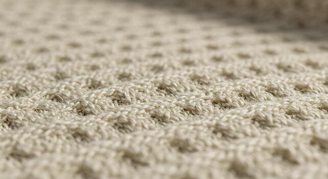 de cerca de crema de colores de punto alfombra con texturizado modelo en interior ajuste foto