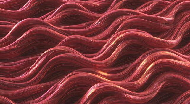Abstract Red Wavy Pattern with Glossy Texture for Artistic and Design Use photo