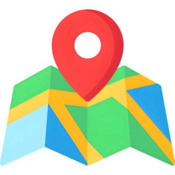 Find your way with this map icon, perfect for travel, navigation and location services png