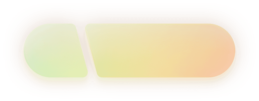 gradiente néon Dividido arredondado retângulo botão ícone multicolorido forma com suave brilho para rede e aplicativo interface, ui ux Projeto elemento, colorida ligar para açao gráfico png