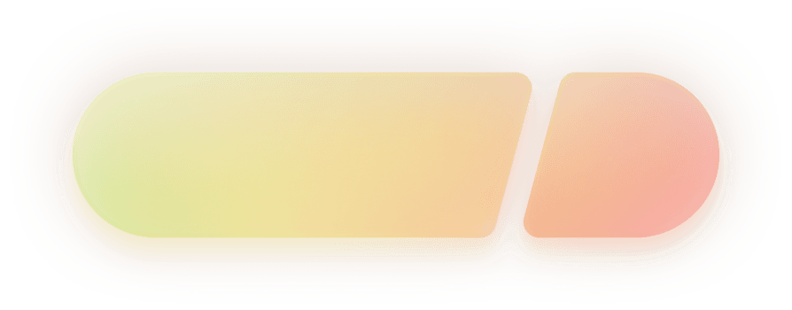 gradiente néon Dividido fim arredondado retângulo botão ícone multicolorido forma com suave brilho para rede e aplicativo interface, ui ux Projeto elemento, colorida ligar para açao gráfico png