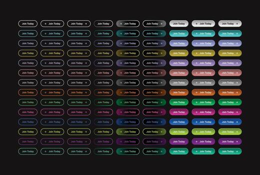 Call to action button design collection for web and ui design projects vector