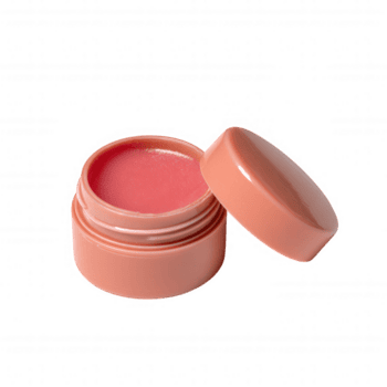 delicato labbro tinta balsamo nel il giro contenitore, Perfetto per naturale no trucco Guarda. Questo essenziale Prodotto Aggiunge suggerimento di colore mentre conservazione labbra idratato e morbido png