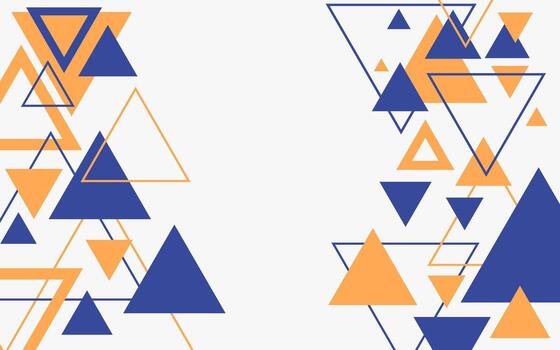 Abstract background with triangle design vector