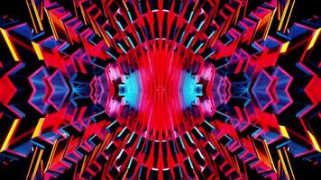 ny flerfärgad Plats Fantastisk abstrakt metall kalejdoskop vj slinga bakgrund video